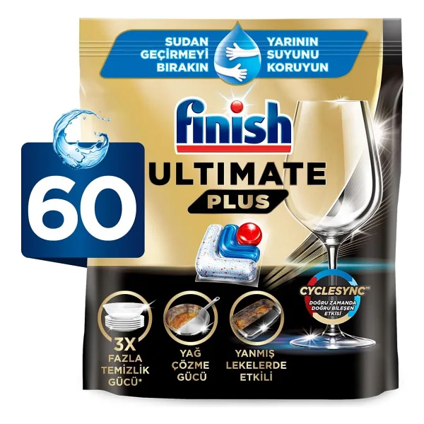 Finish Ultimate Plus Bulaşık Makinesi Tableti 60'lı