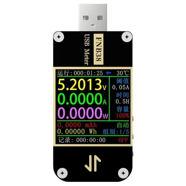 FNB38 USB Test Cihazı - Voltaj ve Akım Ölçer