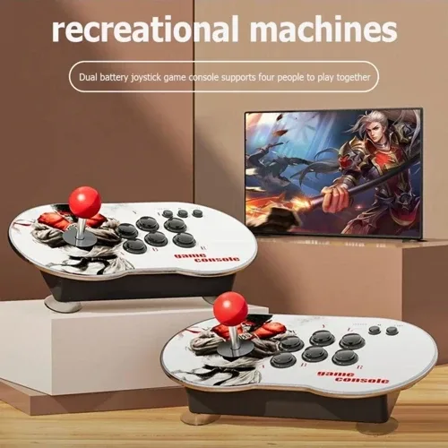 GLRTech 4K HD Klasik Nostalji Arcade Uyumlu Retro Joystick PS 1 Atari Çift Kişilik Konsolu 10000 Oyunlu