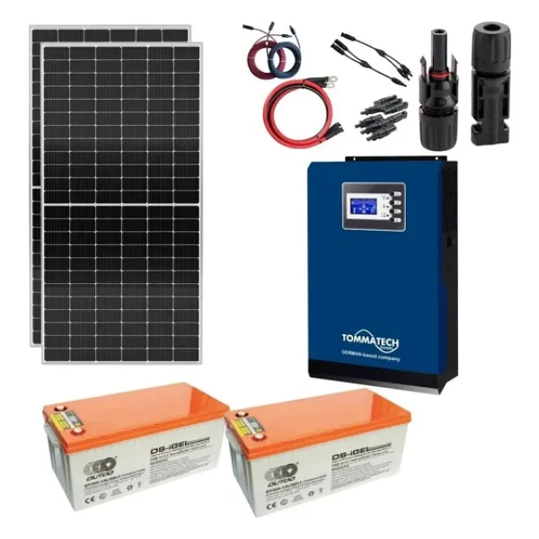 Güneş Enerjisi Solar Paketi 3kVA İnverter 450W Güneş Paneli 150Ah Jel Akü
