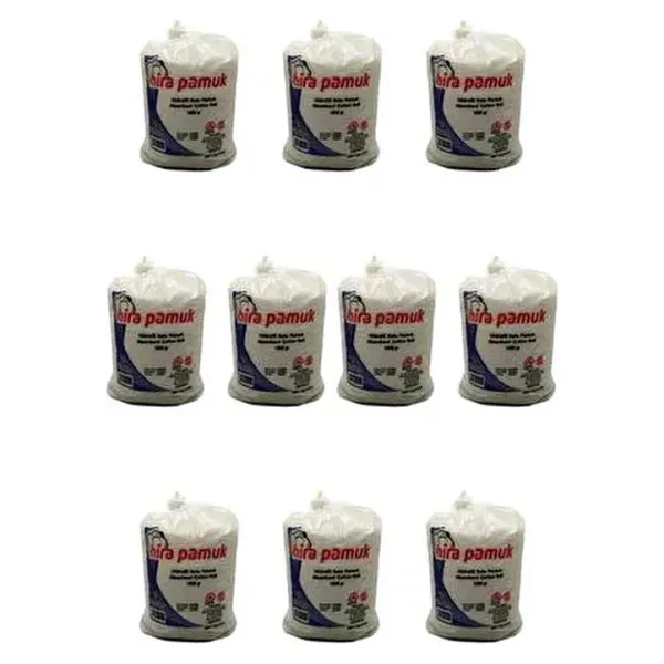 Hira Hidrofil Pamuk Yüksek Su Emme Kapasitesiyle 1 kg 10 Adet Hassas Ciltler İçin