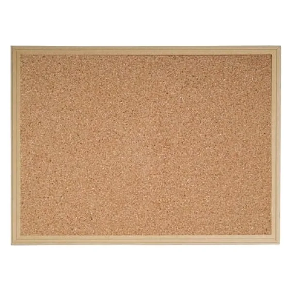 Inter Ahşap Çerçeveli Kahverengi Mantar Pano - 50x70 cm (1 Adet) - Şık ve Fonksiyonel