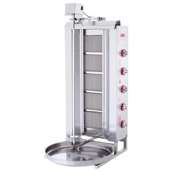 Işıkgaz Silverinox 2167-U5 Üstten Motorlu 5 Radyanlı Doğalgazlı Döner Ocağı