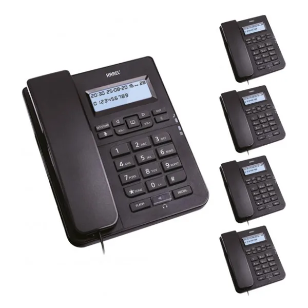 Karel TM145 5'li Paket Masaüstü Telefon Siyah