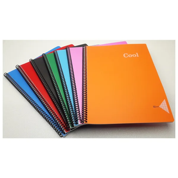 Keskin Color A4 60 Yaprak Kareli Spiralli Plastik Kapak Cool Defter (4 Lü Paket)