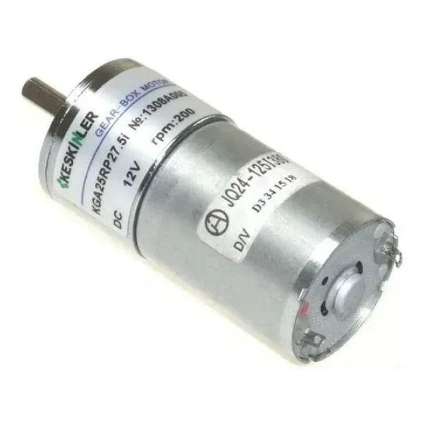 KGA-25 12V 200Rpm Redüktörlü Dc Motor