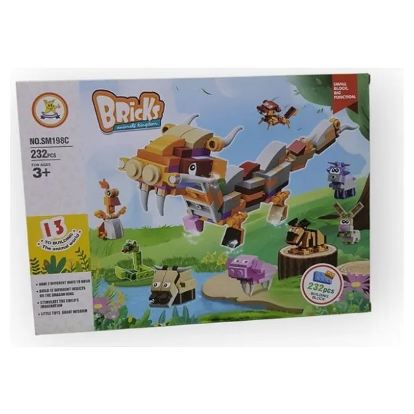 Kızılkaya Oyuncak Lego Hayvanlar 232 Parça KZL-SM198C