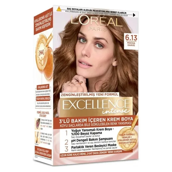 L'Oreal Paris Excellence Intense 6.13 Mocha Kahve Saç Boyası