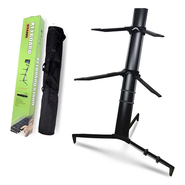 Lastvoice KS-20BK Black Profesyonel Ultimate Org Standı Sehpası Çift Katlı Çantalı