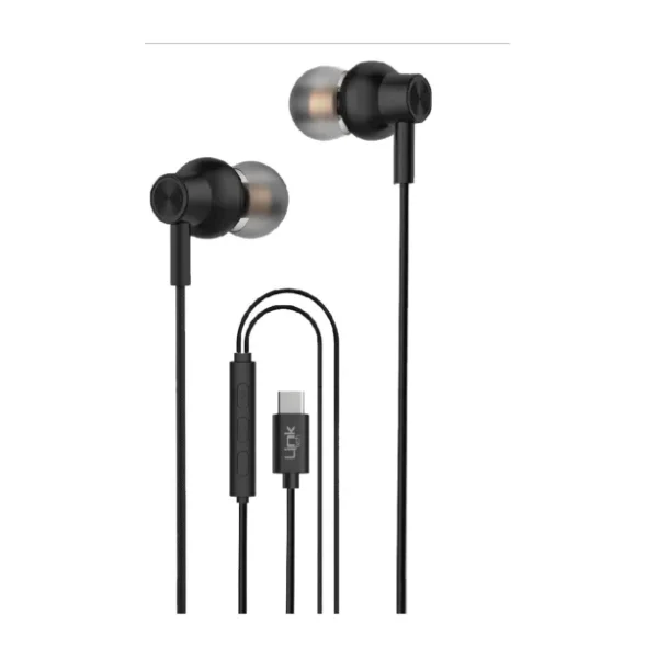 Linktech H72 Mikrofonlu Yüksek Baslı Kulak İçi Type-C Kablolu Kulaklık