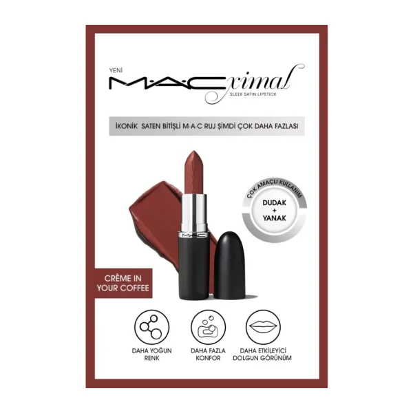 M.A.C Macximal Sleek Satin Creme in Your Coffee Ruj