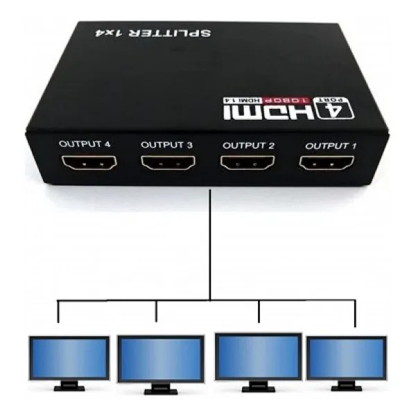 MAXGO 2142 4 PORT Hdmi Çoklayıcı Splitter Switch Çoğaltıcı Çoklu Ekran