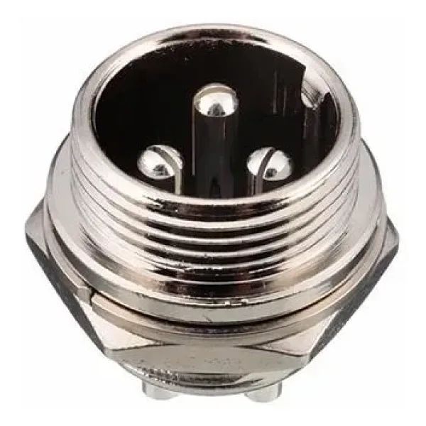 Mike Konnektör 3-Pin 16mm - Erkek