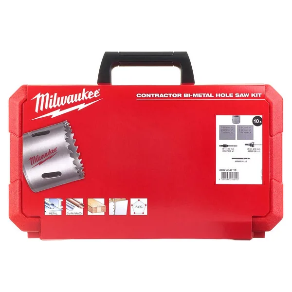 Milwaukee Panç BI-Metal Set Contractor Seri 10PC- 4932464719