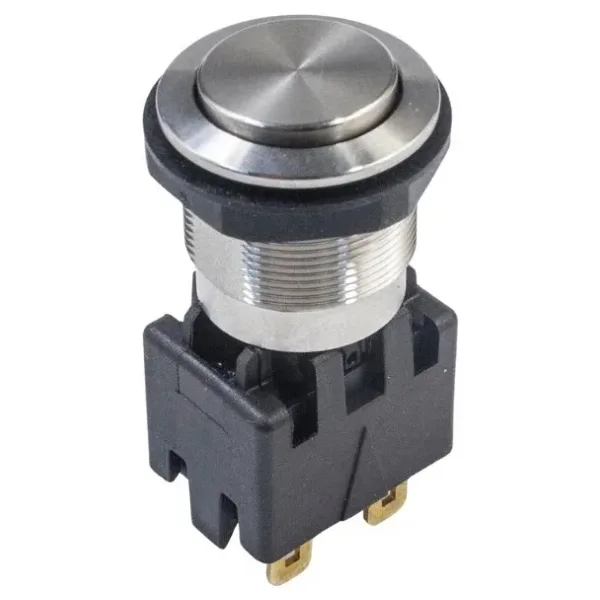 MSM19 19mm Çıkık Anahtarlı Metal Buton