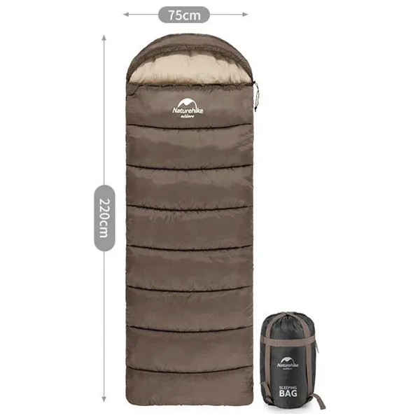 Naturehike U250 Kapüşonlu -10°c Sağ Fermuarlı Uyku Tulumu