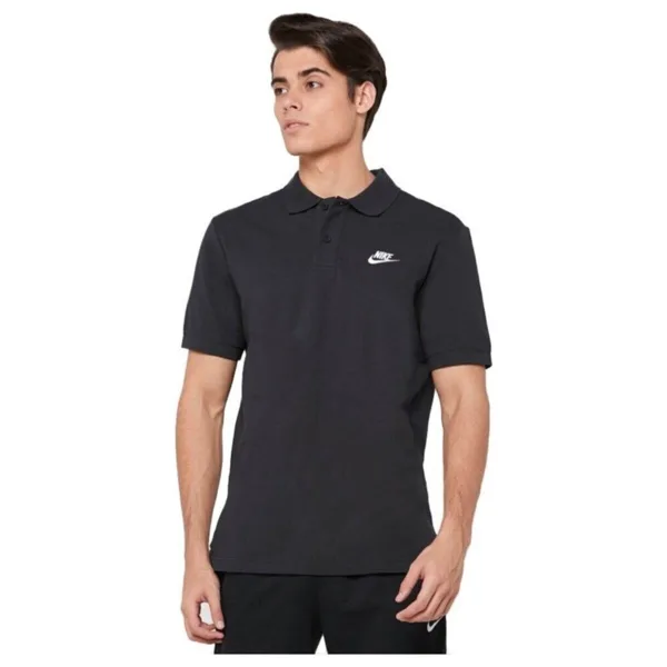 Nike Sportswear CJ4456-010 Siyah Kısa Kollu Polo Yaka Erkek Tişört