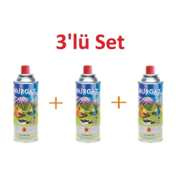 Nurgaz NG-207 220 gr 3 Adet Gaz Kartuşu
