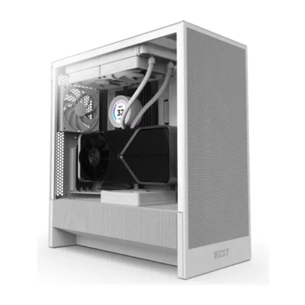 NZXT H Series H5 Flow CC-H52FW-01 Beyaz Kasa + C750 PA-7B2BB-EU 750w 80+ Bronze Power Bundle