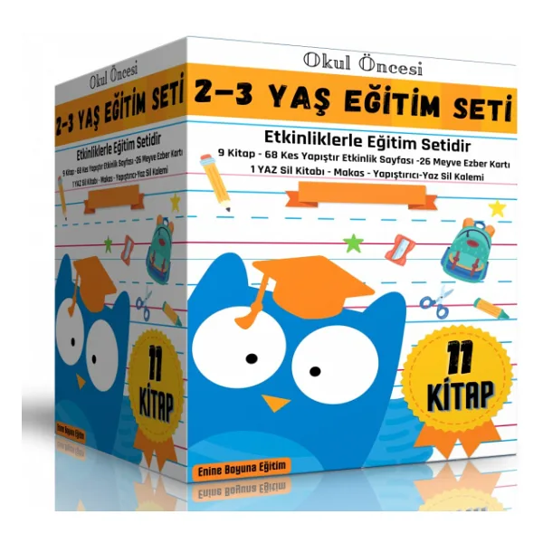 Okul Öncesi 2-3 YAŞ Eğitim Seti (Ful Eğitim Seti)