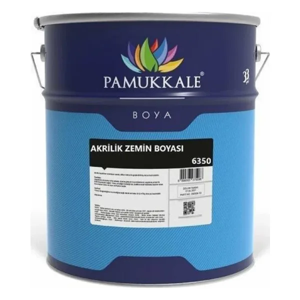Pamukkale 6350 Akrilik Zemin Boyası 2.5 Kg Ral 7047 Açık Gri