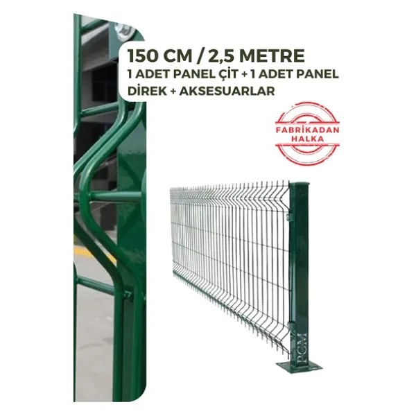 Panel Çit Market Pcm 150 x 250 cm Panel Çit Takım