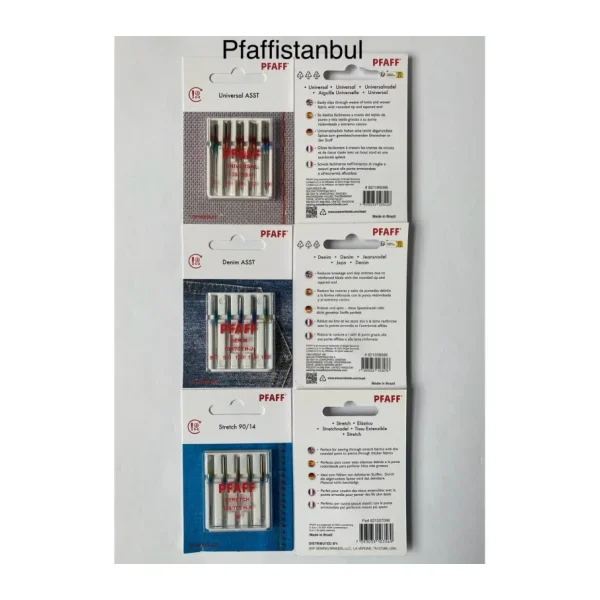Pfaff Standart,kot,jarse Iğne Seti3'lü