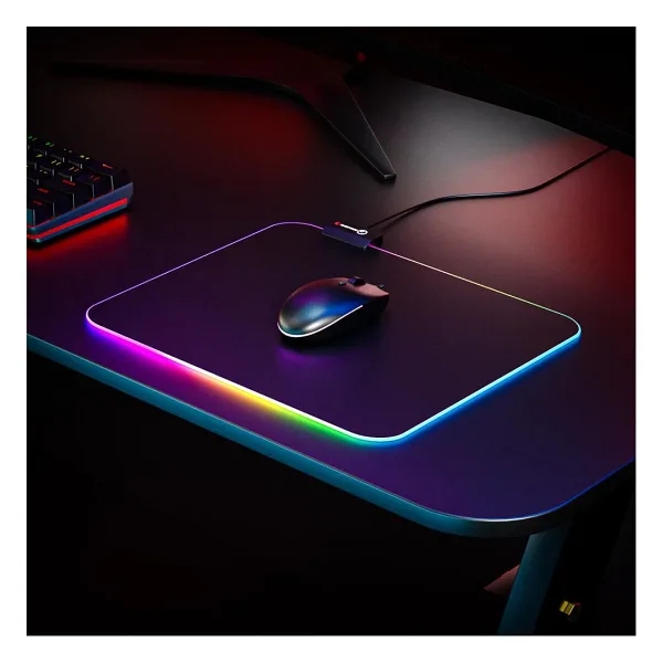 Rampage Pulsar Mp-21 Siyah 252-328-3Mm Rgb Ledli Gaming Mouse Pad