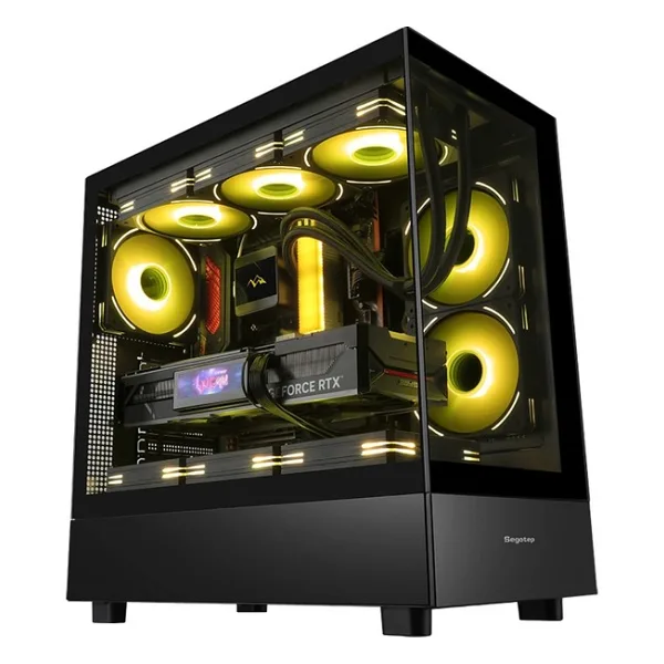 SEGOTEP Endura Pro+ Siyah 850W 80+ Gold PCIE 5.1 Midi Tower Kasa (6xARGB Fan)