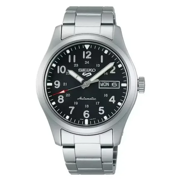Seiko 5 Sports Field SRPG27 Çelik Kordon Siyah Erkek Kol Saati