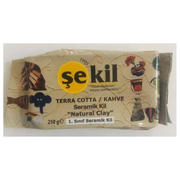 Şekil Seramik Hamuru 250gr Kahve