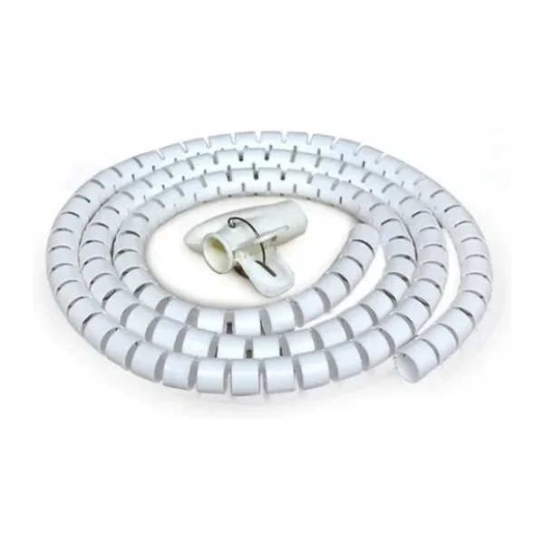 Spiral kablo toplayıcı kablo kanalı kablo düzenleyici Çapı 20mm beyaz 1.5m