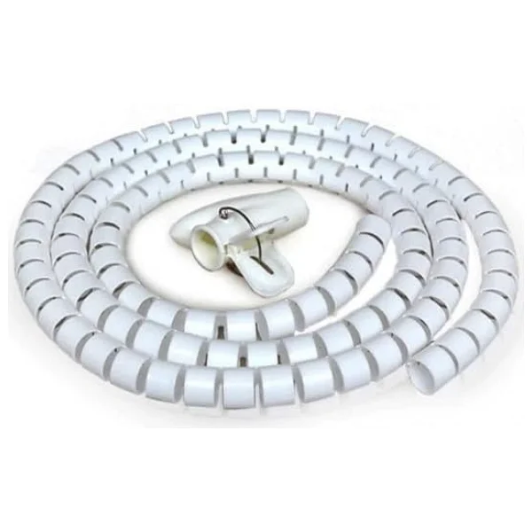 Spiral kablo toplayıcı kablo kanalı kablo düzenleyici Çapı 20mm beyaz 1.5m