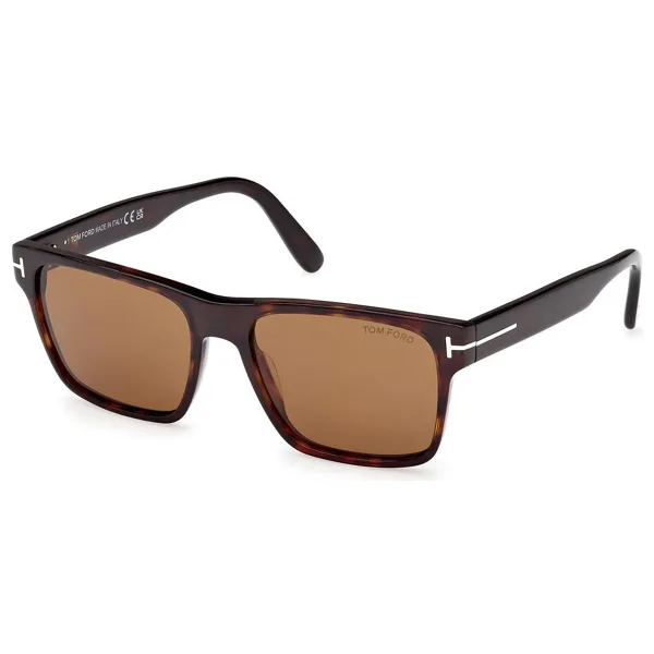 Tom Ford Calder FT1205 52E Dark Havana-Brown Erkek Güneş Gözlüğü