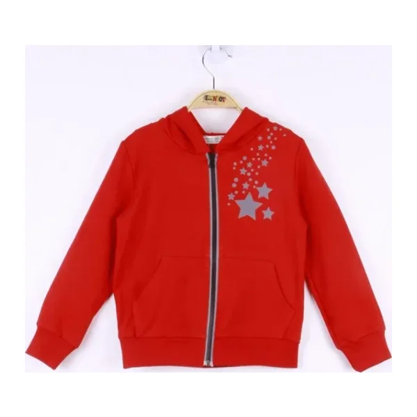 Toontoy Kız Çocuk Yıldız Baskılı Hırka