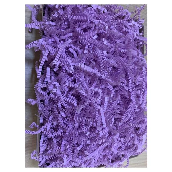 Verahed Kırpık Z Zigzag Pelur Kırpıntı Kağıt 500 gr Leylak Lila Renk Süs Dolgu Malzemesi Black Paper