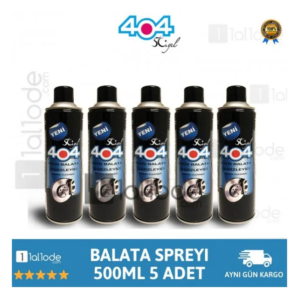 404 Fren Balata Temizleme Spreyi 5 adet 500 ML