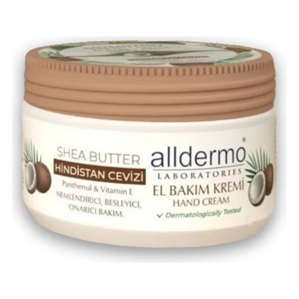 Alldermo Shea Butter Hindistan Cevizi Nemlendirici 250 ml El Kremi