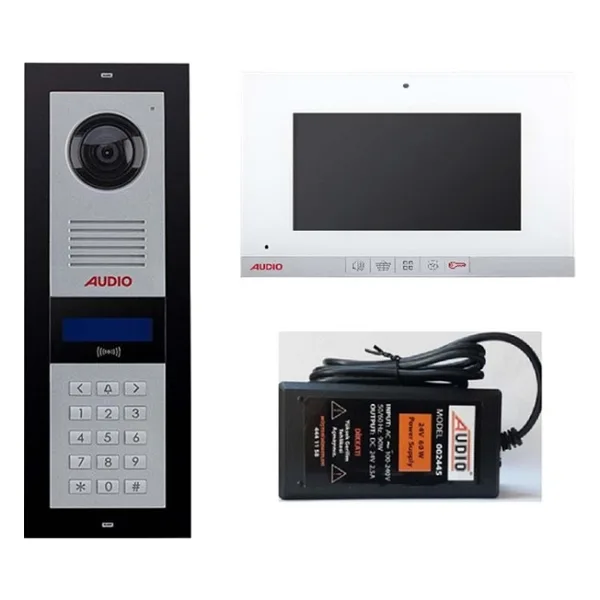 AUDIO 3002 8 Daire Görüntülü Şifreli Diafon Sistemi 7''