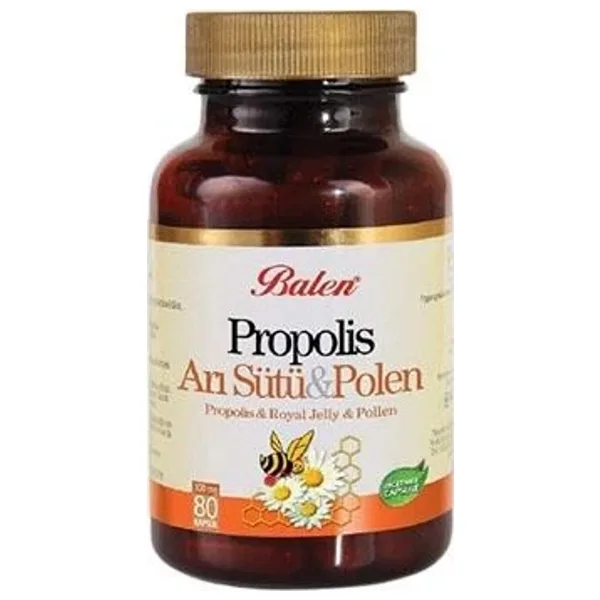 Balen Propolis Arı Sütü Polen 80Ad Bitkisel Kapsül 375Mg