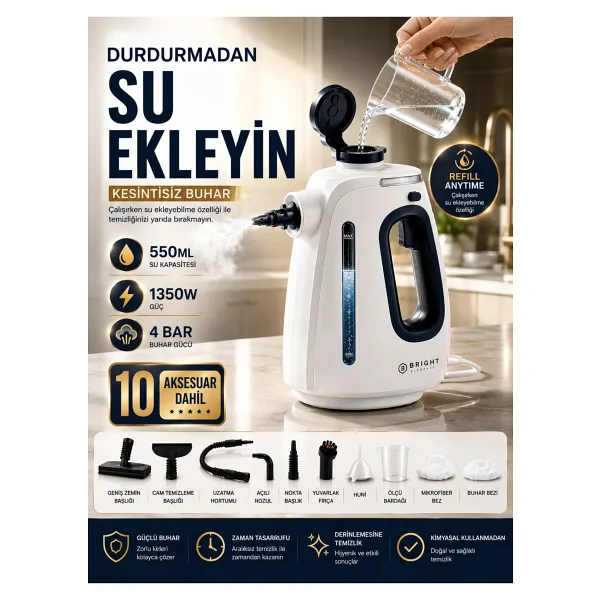 Bright Elegance BE-3420 Buharlı Temizleyici