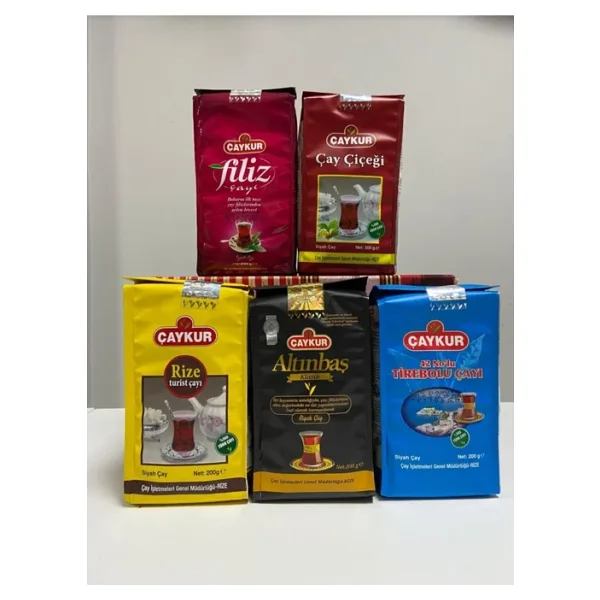 Çaykur Tirebolu 42, Altınbaş, Filiz, Çay Çiçeği, Turist Çayı 200 gr x 5
