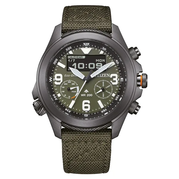 Citizen Promaster Land JV1005-02W Kumaş Kordon Erkek Kol Saati