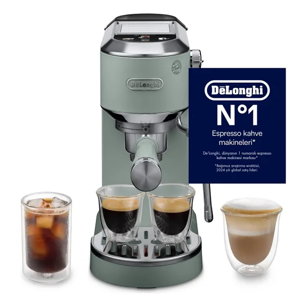 Delonghi Dedica Duo EC890.GR Yeşil Manuel Espresso Makinesi