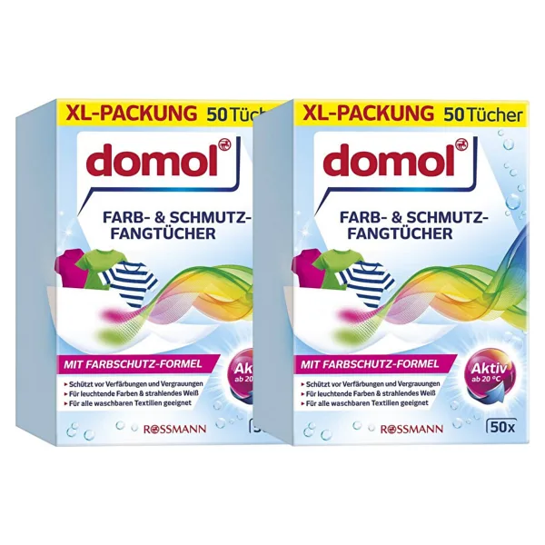 Domol Renk Koruyucu Mendil 50'li 2 Adet