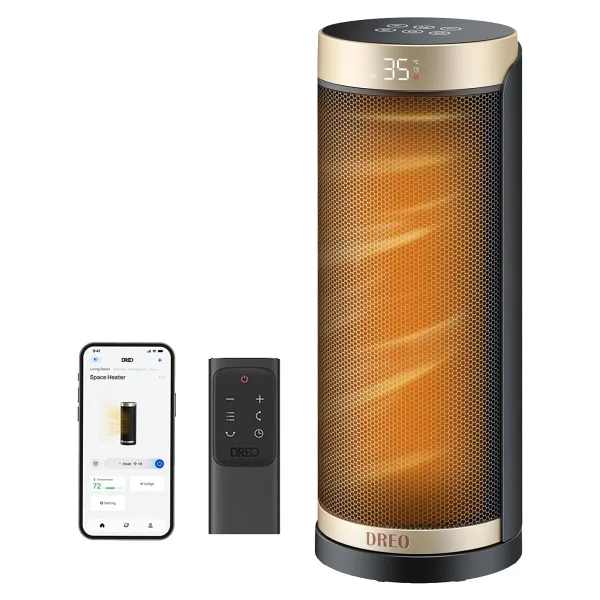 Dreo Solaris Slim H3S 1500 W Seramik Fanlı Isıtıcı