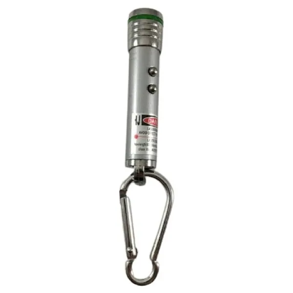 Eray Kırtasiye Lazer, El Feneri, Acil Durum Feneri 3'ü 1 Arada Anahtarlıklı Pet Kedi Oyuncağı Lazer Pointer, Işaretleyici - Gri