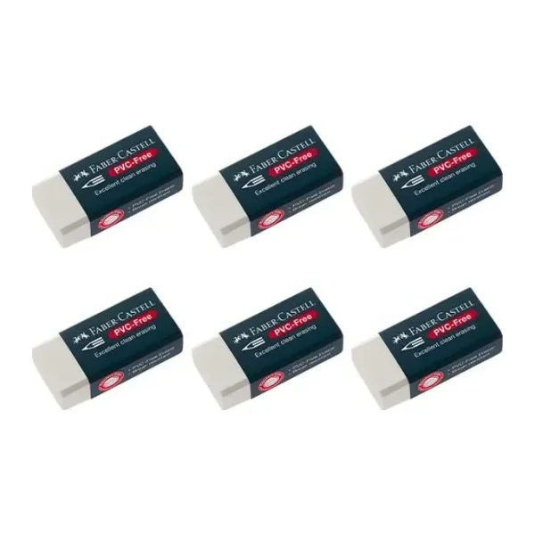 Faber Castell Pvc Free Beyaz Silgi 6 Adet 188524