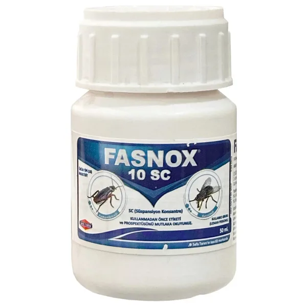 Fasnox 10 Sc Kokusuz Haşere Öldürücü Karasinek Hamam Böceği Haşere İlacı 50 Ml