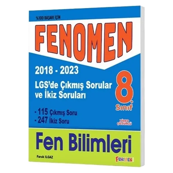 Fenomen Okul Yayınları LGS Fen Bilimleri Çıkmış ve İkiz Sorular